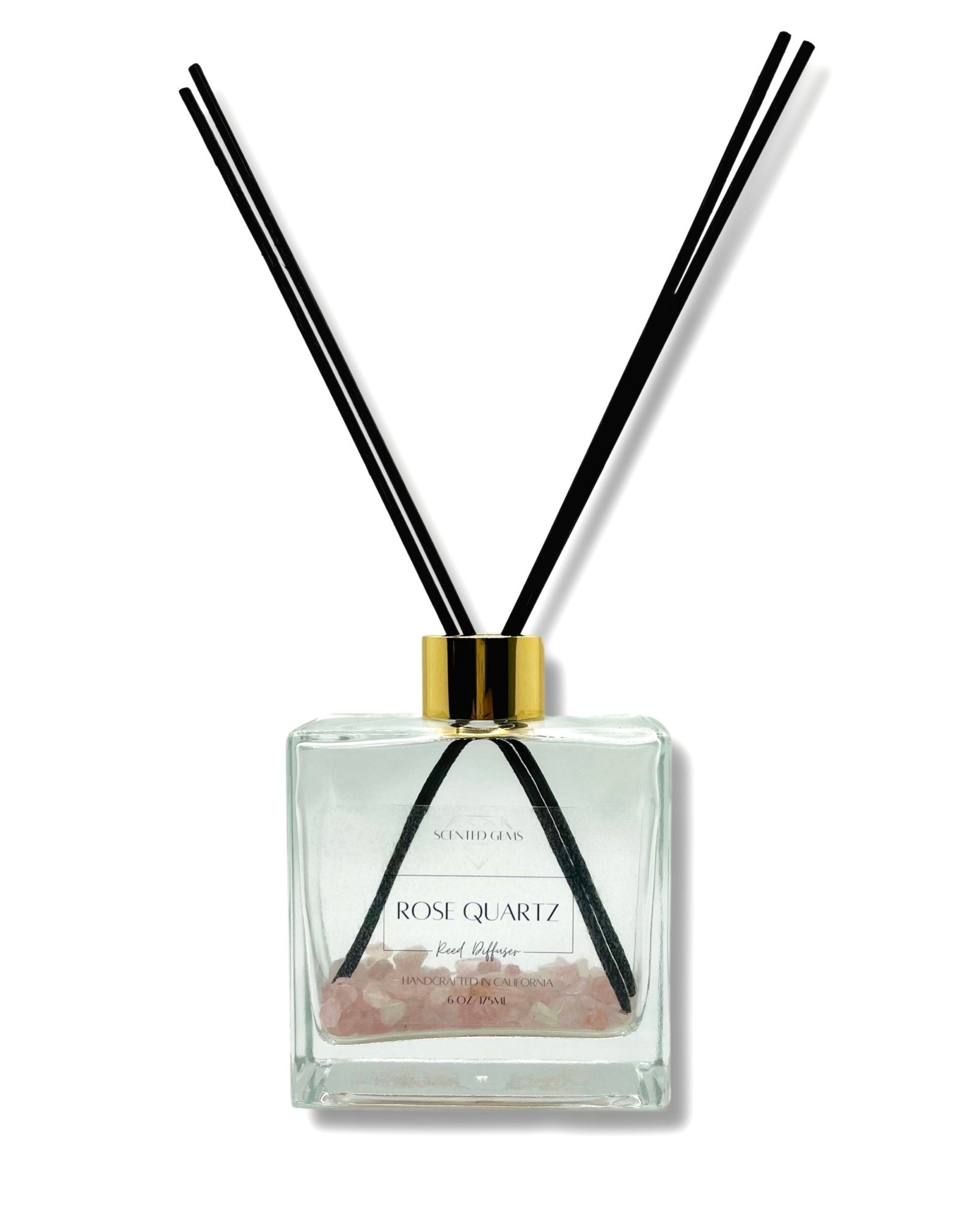 Rose Quartz Crystal Reed Diffuser - Scented Gems