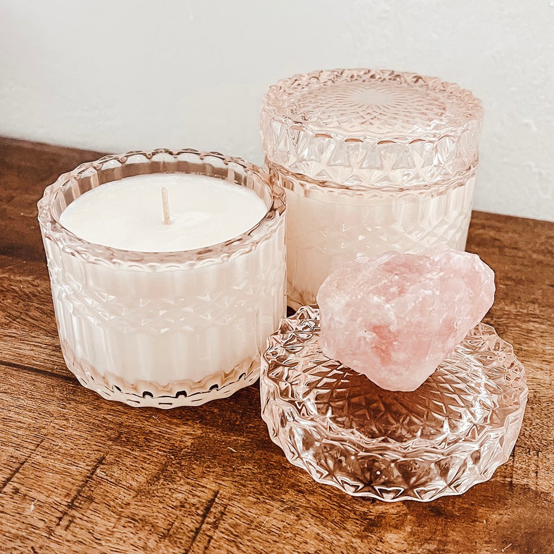 Rose Quartz Gem Candle - Scented Gems